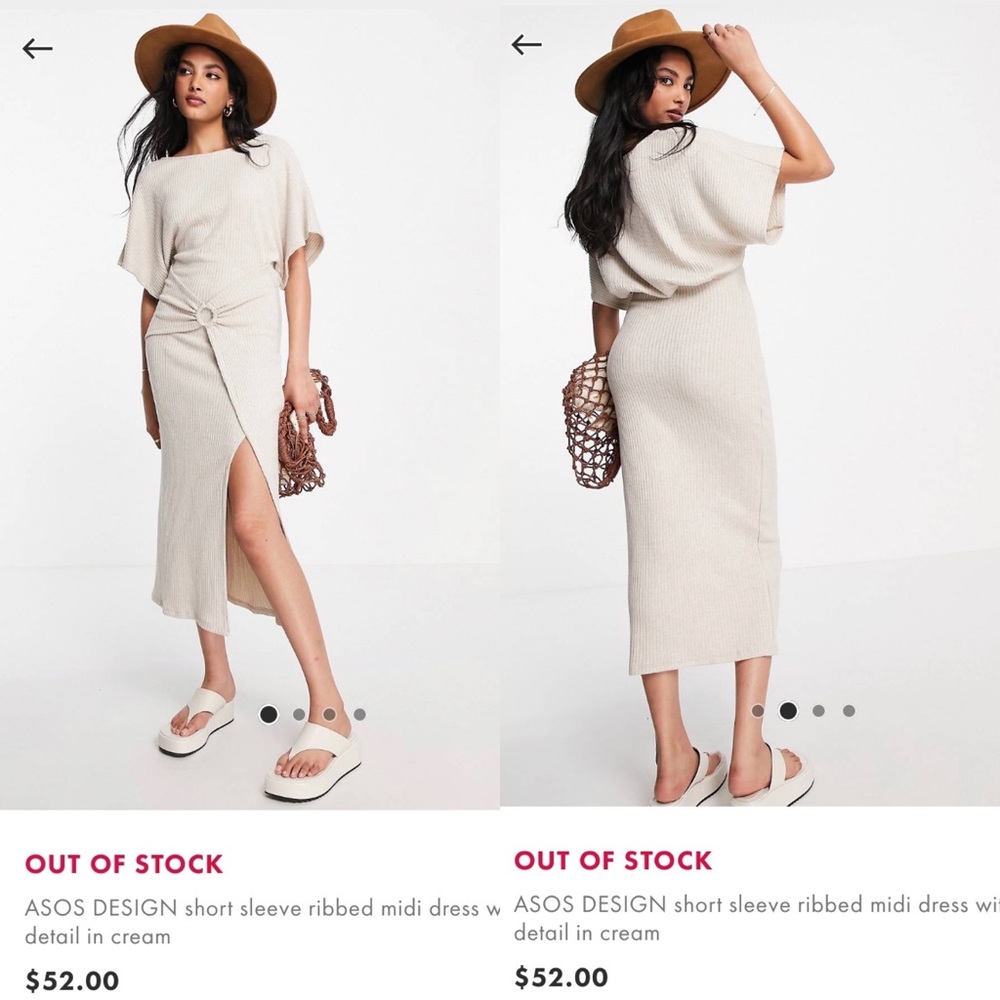 Knit midi dress